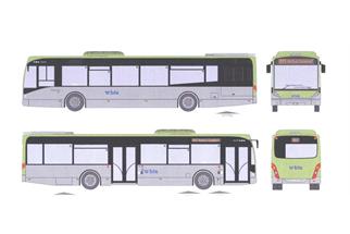 VK Modelle H0 BLS Bus VanHool, Linie 491 Huttwil Bahnhof