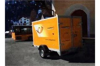 VK-Modelle H0 Einachsiger Anhänger der Schweizer Post