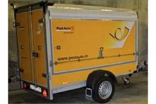 VK-Modelle H0 Einachsiger Anhänger der Schweizer Post