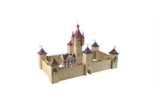 Vollmer H0 Burg aus dem Mittelalter mit LED Beleuchtung