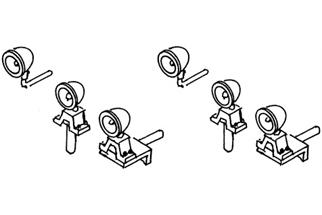 Weinert H0 Schienen-LKW-Loklaternen