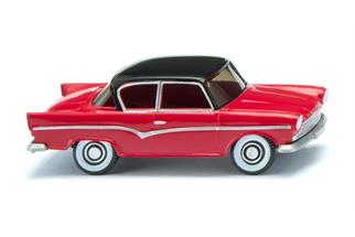 Wiking H0 Borgward Arabella, karminrot mit schwarzem Dach