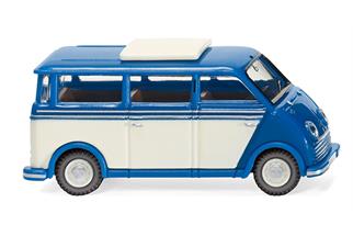 Wiking H0 DKW Schnellaster Bus, blau/perlweiss