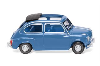 Wiking H0 Fiat 600, brillantblau