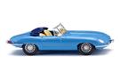 Wiking H0 Jaguar E-Type Roadster, blau