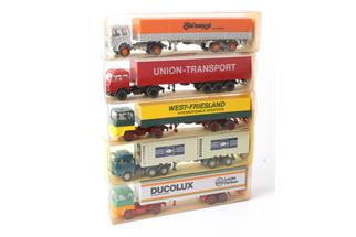 Wiking H0 Lot diverse Lastwagen, 5--tlg. *OCCASION*