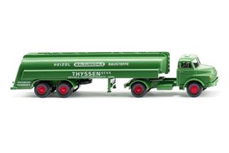 Wiking H0 MAN Tanksattelzug Thyssen, grün