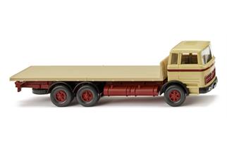 Wiking H0 MB Flachpritschen-LKW, grünbeige