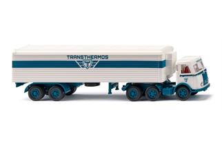 Wiking H0 MB Pukkmann Kühlkoffer-Sattelzug, Transthermos