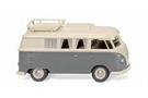 Wiking H0 VW T1 Campingbus, perlweiss/grau