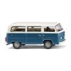 Wiking H0 VW T2b Bus, blaugrau/weiss