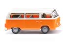 Wiking H0 VW T2b Bus, orange/weiss