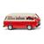 Wiking H0 VW T3 Bus, rot/hellelfenbein