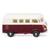 Wiking N VW T1 Bus, weinrot/weiss