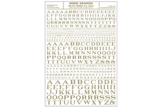 Woodland Decals Buchstaben Roman R.R., gold