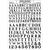 Woodland Decals Zahlen + Buchstaben Roman R.R., schwarz