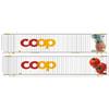 Aare Valley Models H0 45` Container-Set Coop, Ananas/Tomate, 2-tlg.