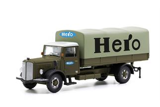 ACE H0 Saurer S4C Pritsche-Plane, Hero - Lenzburg