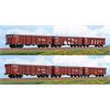 ACME H0 DB AG Rolldachwagen-Set Tamns 895, DB Cargo - Graffiti, gealtert, Ep. V-VI, 3-tlg.