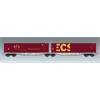 ACME H0 Doppel-Containertragwagen Sggmrss, ECS, Ep. V-VI