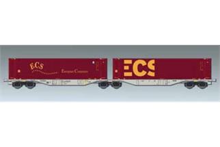 ACME H0 Doppel-Containertragwagen Sggmrss, ECS, Ep. V-VI