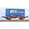 ACME H0 DSB Containertragwagen Lgmns, ECC Transport, Ep. V