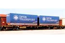 ACME H0 DSB Containertragwagen Sgns, DFDS Transport, Ep. IV-V