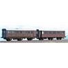 ACME H0 FS 3-achs Reisezugwagen-Set, castano, Ep. III, 2-tlg.