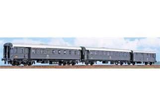 ACME H0 FS Reisezugwagen-Set Treno Navetta, schiefergrau, Ep. IV, 3-tlg. ACME H0 FS Reisezugwagen-Set Treno Navetta, schiefergrau, Ep. IV, 3-tlg.