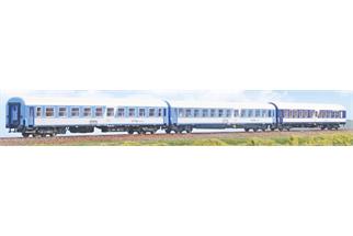 ACME H0 MZ Reisezug-Wagenset 2 Exp 13141/13154 Optima Express, Ep. V, 3-tlg.