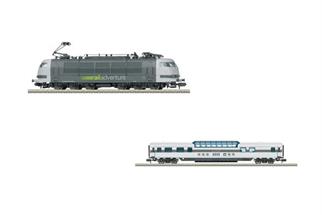 AKTION-SET: Minitrix N (Sound) RailAdventure Elektrolok 103 mit Panoramawagen