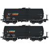Albert Modell H0 CFR Marfa Kesselwagen-Set Zaes, schwarz, Ep. VI, 2-tlg.