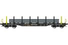 Albert Modell H0 ERR Rungenwagen Smnps, schwarz/gelb, mit Ladung, Ep. VI