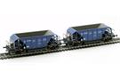 Albert Modell H0 PKP Cargo Schüttgutwagen-Set Facc, blau, Ep. VI, 2-tlg.