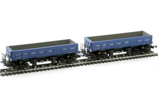 Albert Modell H0 PKP Cargo Seitenkippwagen-Set Fa/Fas, blau, Ep. VI, 2-tlg.