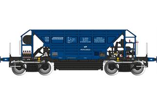 Albert Modell H0 PKP Cargo Selbstentladewagen Facc 411Vb, blau, Ep. VI