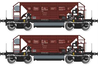 Albert Modell H0 PKP Schüttgutwagen-Set Fad, braun, Ep. IV, 2-tlg.