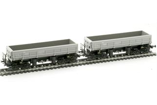 Albert Modell H0 PKP Seitenkippwagen-Set Fals-x, grau, Ep. IV, 2-tlg.