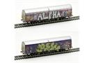 Albert Modell H0 SBB Schiebewandwagen Hbbillns, Graffiti, Ep. VI