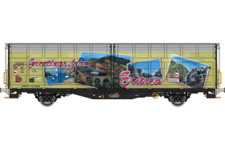 Albert Modell H0 SBB Schiebewandwagen Hbbillns, Graffiti - Greetings, Ep. VI