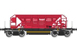 Albert Modell H0 TORPOL Selbstentladewagen Facc, rot, Ep. VI