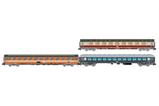 Arnold N DB/FS Alpen-Express Rome - Munich 3-teil. Set Avmz 111 + Eurofima B C1 + UIC-X 6