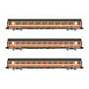 Arnold N FS Personenwagen-Set UIC-Z1, orange C1, Ep. IV-V, 3-tlg.