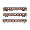 Arnold N FS Reisezugwagen-Set UIC-X, rot/grau, Ep. V, 3-tlg.