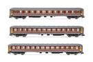 Arnold N FS Reisezugwagen-Set UIC-X, rot/grau, Ep. V, 3-tlg.