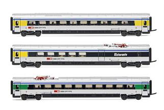 Arnold N SBB Ergänzungswagenset zu ETR 610 ex Cisalpino, Ep. VI, 3-tlg.