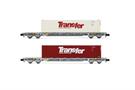 Arnold N SNCF Containertragwagen-Set Sgss, 2x45'-Container Trans-Fer, Ep. V, 2-tlg.