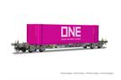 Arnold TT Ermewa Containerwagen Sffgmss IFA, 45'-Container ONE, Ep. VI