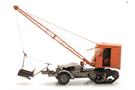 Artitec H0 Half-track mit Schürfkübelbagger