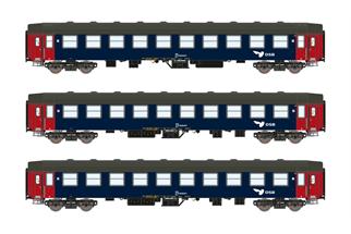 ASM N DSB Liegewagen-Set UIC-Y Bc/Bc, Ep. IV-V, 3-tlg.